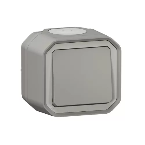 Legrand Plexo 55 069711L váltókapcsoló (106), 10 A, IP55, szürke