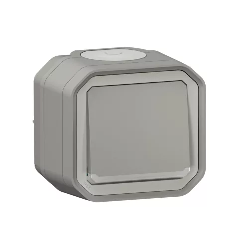 Legrand Plexo 55 069712L váltókapcsoló (106), 10 A, IP55, szürke