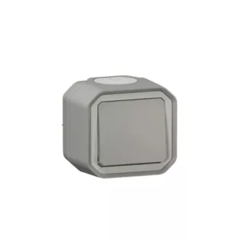   Legrand Plexo 55 069716L vízmentes IP55 keresztkapcsoló (107), szürke burkolattal, kerettel, falon kívüli ( összeszerelt ), 10A 250V, Legrand 069716L