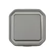 Legrand Plexo 55 069720L vízmentes IP55 egypólusú nyomó (N101), szürke burkolattal, kerettel, falon kívüli ( összeszerelt ), 10A 250V, Legrand 069720L