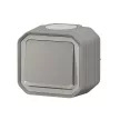 Legrand Plexo 55 069722L egypólusú nyomó (N101), 10 A, IP55, szürke