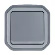 Legrand Plexo 55 069726L kétpólusú kapcsoló (102), 10 A, IP55, szürke, falon kívüli
