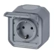 Legrand Plexo 55 069733L dugalj 2P+F csapófedéllel, 16 A, IP55, szürke