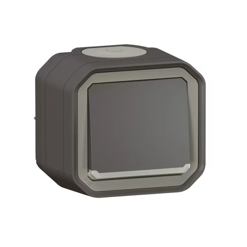 Legrand Plexo 55 069736L váltókapcsoló (106), 10 A, IP55, antracit