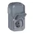 Legrand Plexo 55 069744L kettős dugalj csapófedéllel, 16 A, IP55, szürke