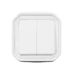 Legrand Plexo 55 069755L dupla váltókapcsoló (106+6), 10 A, IP55, fehér