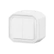 Legrand Plexo 55 069755L dupla váltókapcsoló (106+6), 10 A, IP55, fehér