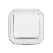 Legrand Plexo 55 069762L vízmentes IP55 egypólusú nyomó (N101), fehér burkolattal, kerettel, jelzőfénnyel , falon kívüli ( összeszerelt ), 10A 250V, Legrand 069762L
