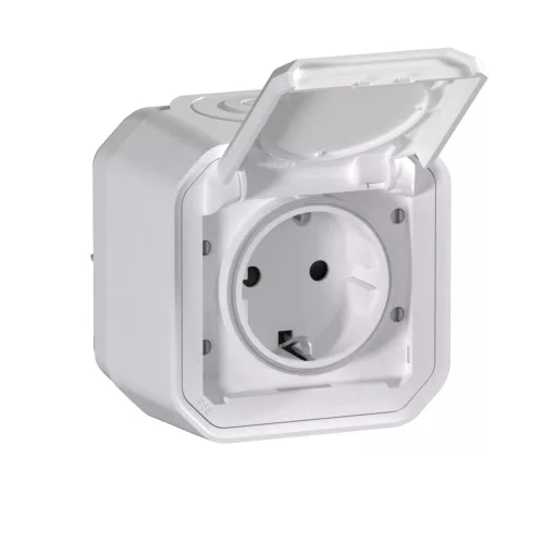 Legrand Plexo 55 069770L dugalj 2P+F csapófedéllel, 16 A, IP55, fehér
