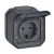 Legrand Plexo 55 069799L dugalj 2P+F csapófedéllel, 16 A, IP55, antracit