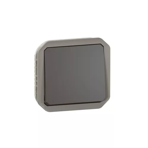 Legrand Plexo 55 069801L váltókapcsoló (106), 10 A, IP55, antracit, süllyesztett