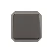 Legrand Plexo 55 069801L váltókapcsoló (106), 10 A, IP55, antracit, süllyesztett