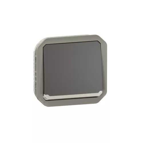 Legrand Plexo 55 069802L váltókapcsoló (106), 10 A, IP55, antracit, süllyesztett