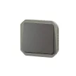 Legrand Plexo 55 069810L vízmentes IP55 egypólusú nyomó (N101), antracit burkolattal, kerettel, süllyesztett kivitel ( összeszerelt ), 10A 250V, Legrand 069810L