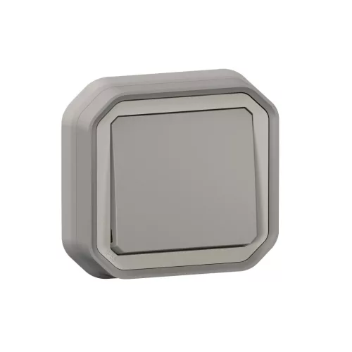 Legrand Plexo 55 069811L váltókapcsoló (106), 10 A, IP55, szürke