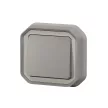 Legrand Plexo 55 069811L vízmentes IP55 váltókapcsoló (106), szürke burkolattal, kerettel, süllyesztett kivitel ( összeszerelt ), 10A 250V, Legrand 069811L