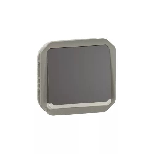 Legrand Plexo 55 069813L egypólusú nyomó (N101), 10 A, IP55, antracit, süllyesztett