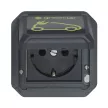 Legrand Plexo 55 069818L Soliroc autótöltő aljzatok, 16 A, IP55, antracit, süllyesztett