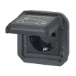 Legrand Plexo 55 069818L vízmentes IP55 Soliroc autótöltő csatlakozóaljzat (dugalj) 2P+F csapófedéllel, antracit burkolattal, elektromos autók töltéséhez, kerettel, csapófedéllel, süllyesztett kivitel ( összeszerelt ), 16A 230V, Legrand 069818L