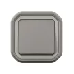 Legrand Plexo 55 069820L egypólusú nyomó (N101), 10 A, IP55, szürke