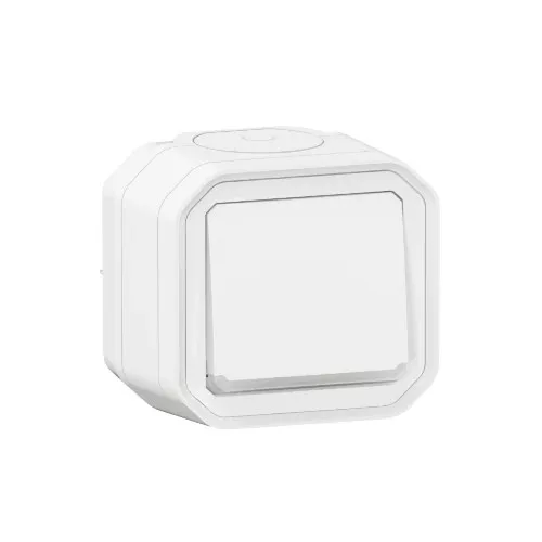 Legrand Plexo 55 069823L egypólusú nyomó (N101), 10 A, IP55, fehér
