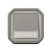 Legrand Plexo 55 069824L vízmentes IP55 váltóérintkezős nyomó (106), szürke burkolattal, kerettel, jelzőfénnyel , süllyesztett kivitel ( összeszerelt ), 10A 250V, Legrand 069824L