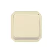 Legrand Plexo 55 069826L vízmentes IP55 váltóérintkezős nyomó (106), elefántcsont burkolattal, kerettel, jelzőfénnyel , süllyesztett kivitel ( összeszerelt ), 10A 250V, Legrand 069826L
