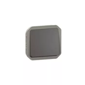   Legrand Plexo 55 069827L vízmentes IP55 kétpólusú kapcsoló (102), antracit burkolattal, kerettel, süllyesztett kivitel ( összeszerelt ), 10A 250V, Legrand 069827L