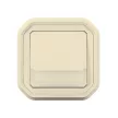 Legrand Plexo 55 069829L vízmentes IP55 váltóérintkezős nyomó (106), elefántcsont burkolattal, kerettel, jelzőfénnyel , süllyesztett kivitel ( összeszerelt ), 10A 250V, Legrand 069829L