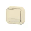 Legrand Plexo 55 069829L vízmentes IP55 váltóérintkezős nyomó (106), elefántcsont burkolattal, kerettel, jelzőfénnyel , süllyesztett kivitel ( összeszerelt ), 10A 250V, Legrand 069829L