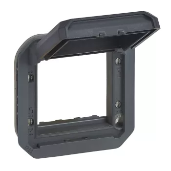 Legrand Plexo 55 069830L Mosaic adapter csapófedéllel, IP55, antracit