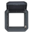 Legrand Plexo 55 069830L vízmentes IP55 Program Mosaic adapter csapófedéllel, antracit burkolattal, csapófedéllel, ( szerelhető kivitel ), Legrand 069830L