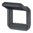 Legrand Plexo 55 069830L vízmentes IP55 Program Mosaic adapter csapófedéllel, antracit burkolattal, csapófedéllel, ( szerelhető kivitel ), Legrand 069830L