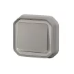 Legrand Plexo 55 069832L vízmentes IP55 egypólusú nyomó (N101), szürke burkolattal, kerettel, jelzőfénnyel , süllyesztett kivitel ( összeszerelt ), 10A 250V, Legrand 069832L