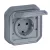 Legrand Plexo 55 069833L dugalj 2P+F csapófedéllel, 16 A, IP55, szürke