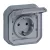 Legrand Plexo 55 069834L dugalj 2P+F csapófedéllel, 16 A, IP55, szürke