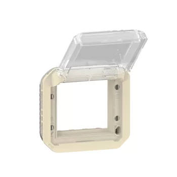 Legrand Plexo 55 069838L Mosaic adapter csapófedéllel, IP55, elefántcsont