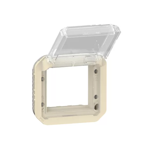 Legrand Plexo 55 069838L Mosaic adapter csapófedéllel, IP55, elefántcsont