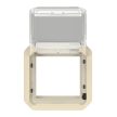Legrand Plexo 55 069838L vízmentes IP55 Program Mosaic adapter csapófedéllel, elefántcsont burkolattal, csapófedéllel, ( szerelhető kivitel ), Legrand 069838L