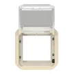 Legrand Plexo 55 069838L Mosaic adapter csapófedéllel, IP55, elefántcsont