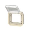 Legrand Plexo 55 069838L vízmentes IP55 Program Mosaic adapter csapófedéllel, elefántcsont burkolattal, csapófedéllel, ( szerelhető kivitel ), Legrand 069838L