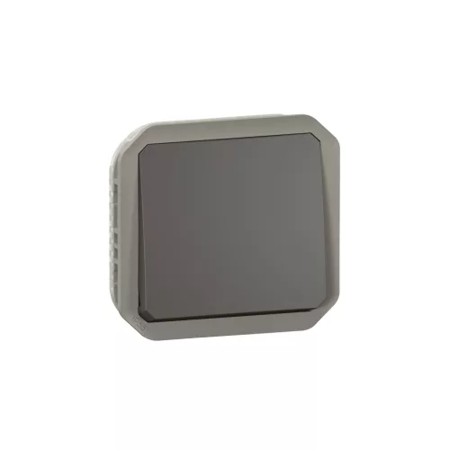 Legrand Plexo 55 069841L váltóérintkezős nyomó (106), 10 A, IP55, antracit, süllyesztett