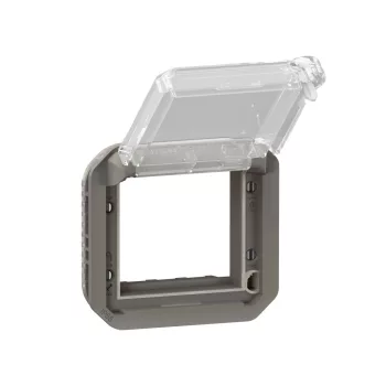 Legrand Plexo 55 069845L Mosaic adapter csapófedéllel, IP55, antracit