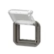 Legrand Plexo 55 069845L Mosaic adapter csapófedéllel, IP55, antracit
