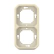 Legrand Plexo 55 069853L vízmentes IP55 kettes keret,, elefántcsont színben, ( szerelhető kivitel ), Legrand 069853L
