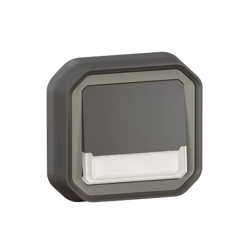 Legrand Plexo 55 069854L váltóérintkezős nyomó (106), 10 A, IP55, antracit