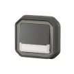 Legrand Plexo 55 069854L vízmentes IP55 váltóérintkezős nyomó (106), antracit burkolattal, kerettel, jelzőfénnyel , süllyesztett kivitel ( összeszerelt ), 10A 250V, Legrand 069854L