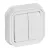 Legrand Plexo 55 069855L dupla váltókapcsoló (106+6), 10 A, IP55, fehér