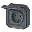 Legrand Plexo 55 069859L dugalj 2P+F csapófedéllel, 16 A, IP55, antracit
