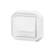 Legrand Plexo 55 069864L vízmentes IP55 váltóérintkezős nyomó (106), fehér burkolattal, kerettel, jelzőfénnyel , süllyesztett kivitel ( összeszerelt ), 10A 250V, Legrand 069864L
